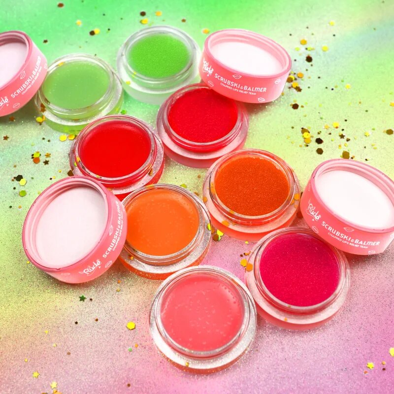 Rude Cosmetics Scrubski & Balmer balzam in piling za ustnice odtenek Juicy Peach 7.5 g