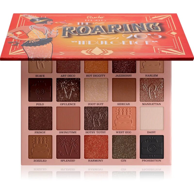 Rude Cosmetics The Roaring 20's paleta senčil za oči odtenek Indulgence 24 g