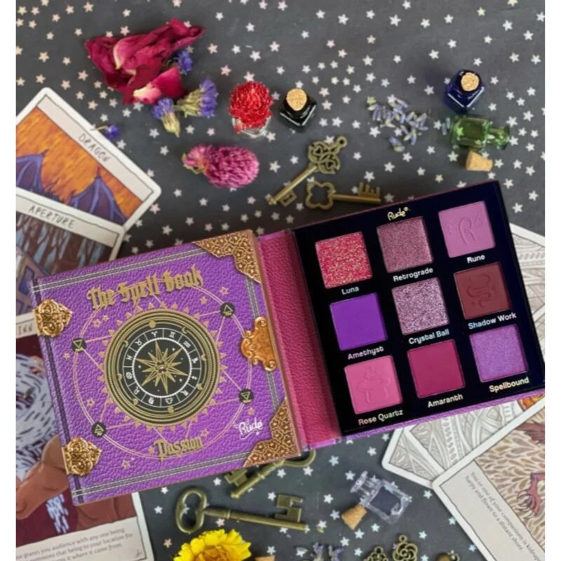Rude Cosmetics The Spell Book paleta senčil za oči odtenek Passion 10.8 g