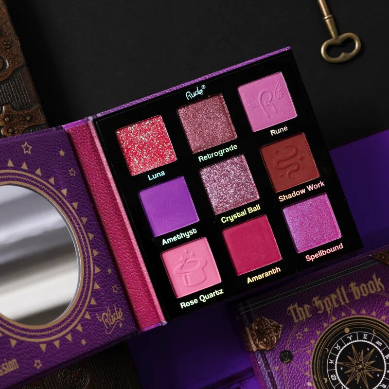 Rude Cosmetics The Spell Book paleta senčil za oči odtenek Passion 10.8 g