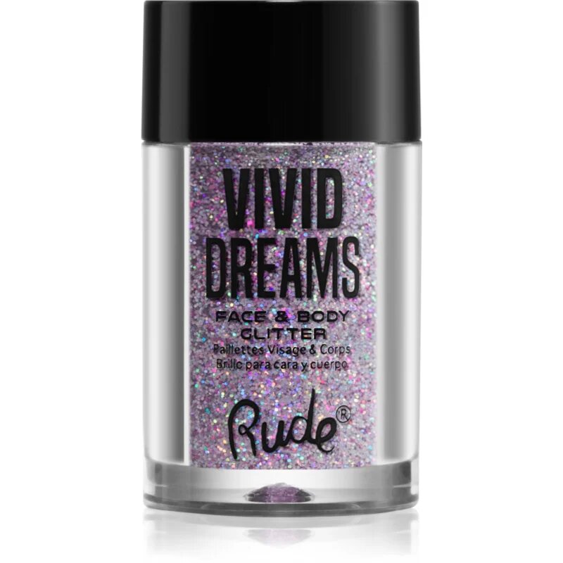 Rude Cosmetics Vivid Dreams bleščice za obraz in telo odtenek Multiverse 2.7 g
