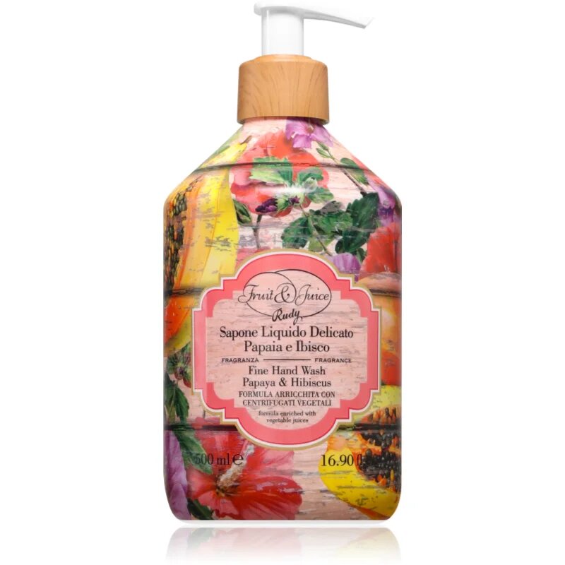 Rudy - Le Maioliche Papaya & Ibisco Fine tekoče milo 500 ml