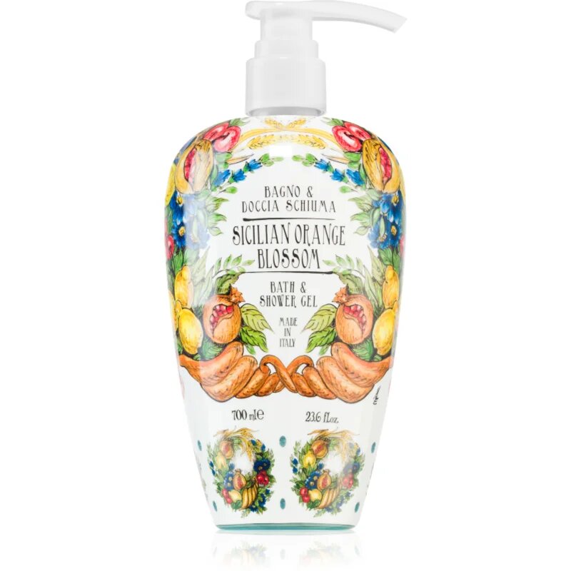 Rudy - Le Maioliche Sicilian Orange Blossom Line pena za prhanje za kopel 700 ml