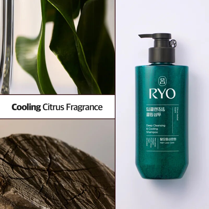 RYO Deep Cleansing & Cooling Shampoo globinsko čistilni šampon s hladilnim učinkom 480 ml