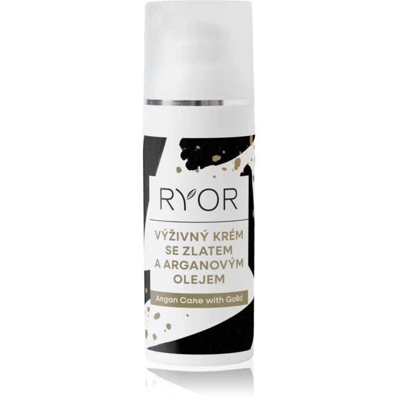 RYOR Argan Care with Gold hranilna krema z zlatom in arganovim oljem 50 ml
