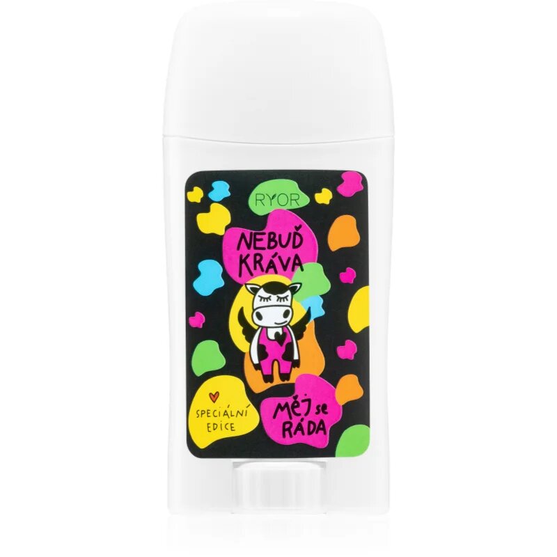 RYOR PuraVida Nebuď KRÁVA kremasti deodorant za ženske 50 ml