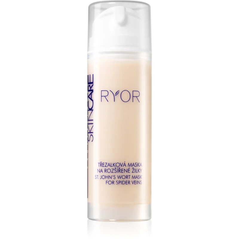 RYOR Skin Care maska iz šentjanževke z rutinom za razpokane in razširjene žilice 150 ml