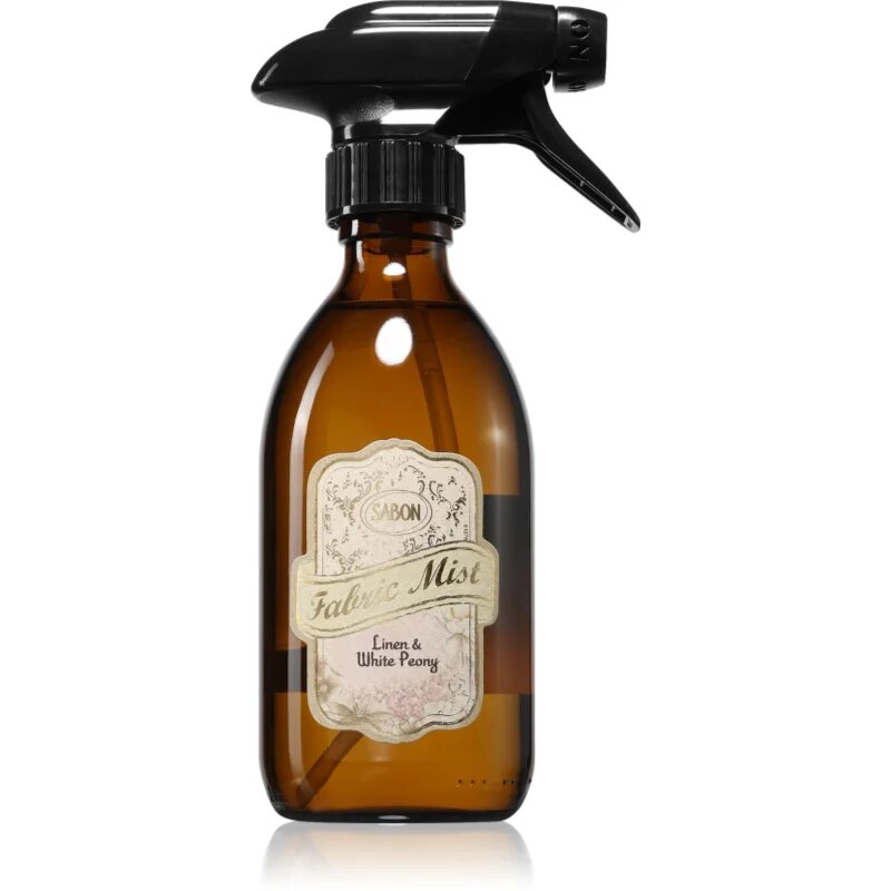 Sabon Linen & White Peony osvežilec tekstila 300 ml