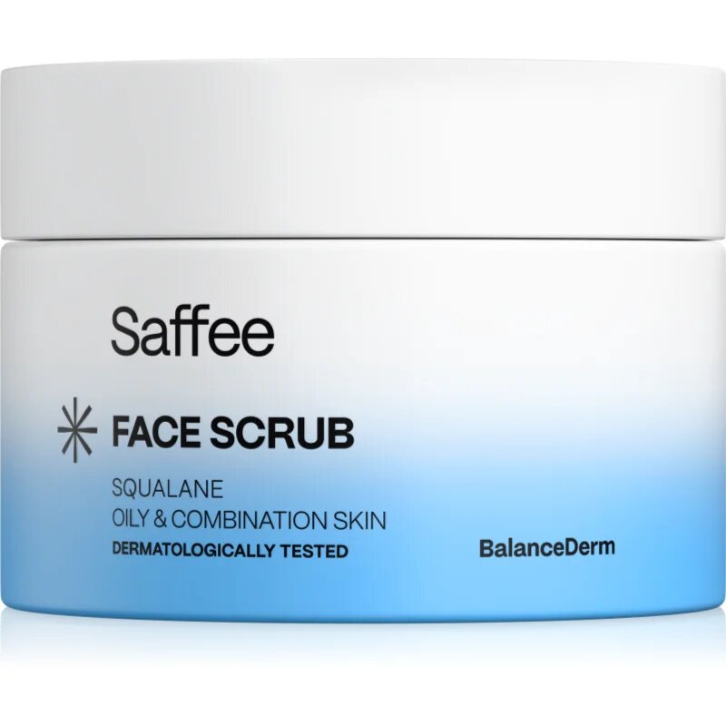 Saffee BalanceDerm Face Scrub piling za obraz za mastno in mešano kožo 50 ml