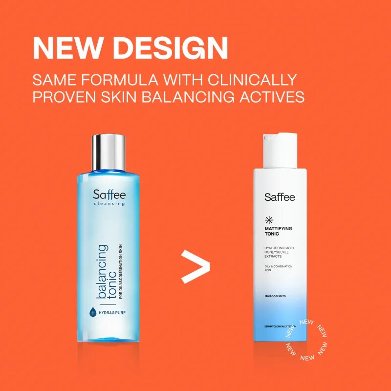 Saffee BalanceDerm Mattifying Tonic čistilni in matirajoči tonik za mastno in mešano kožo 200 ml