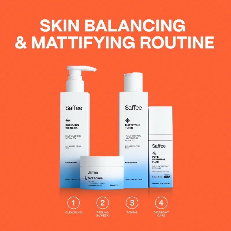 Saffee BalanceDerm Mattifying Tonic čistilni in matirajoči tonik za mastno in mešano kožo 200 ml