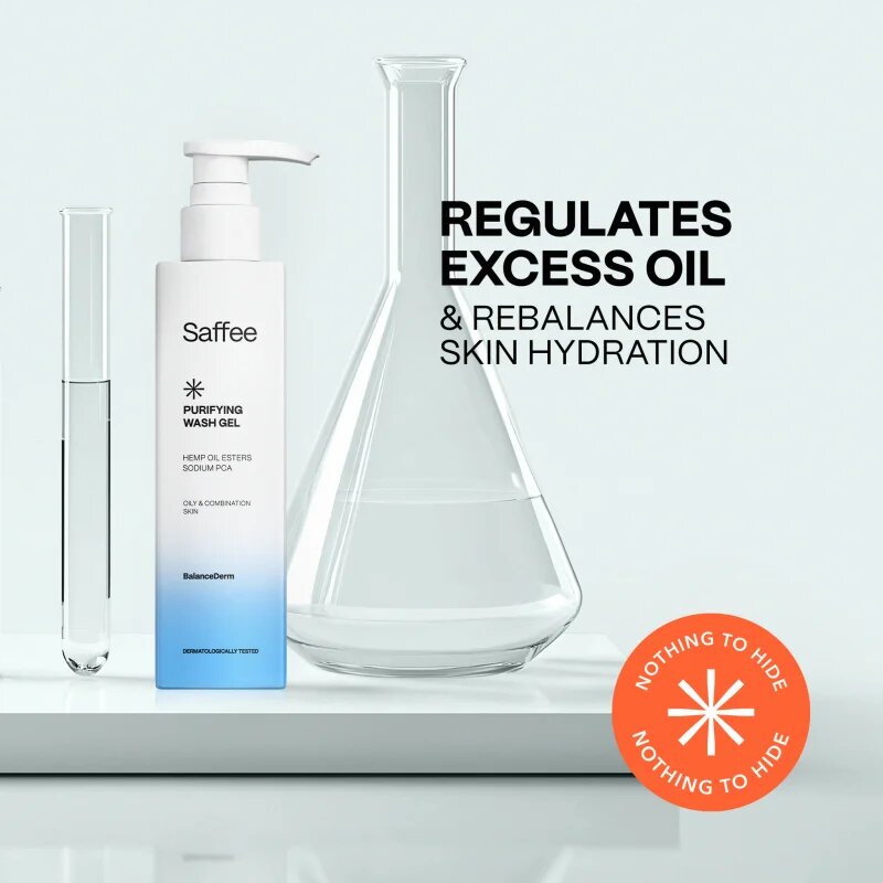 Saffee BalanceDerm Purifying Wash Gel čistilni gel za mastno in mešano kožo 200 ml