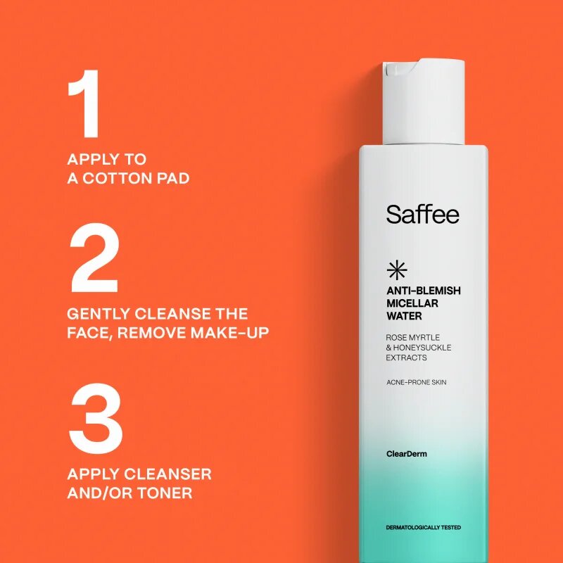 Saffee ClearDerm Travel Set potovalni set za kozmetiko za problematično kožo