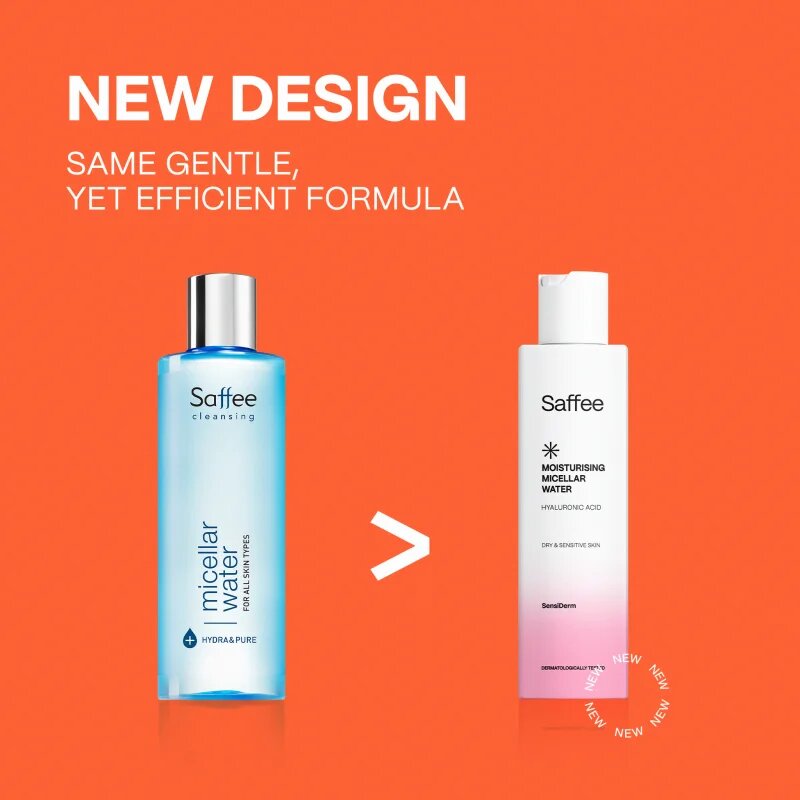 Saffee SensiDerm Moisturising Micellar Water micelarna voda za suho in občutljivo kožo 200 ml