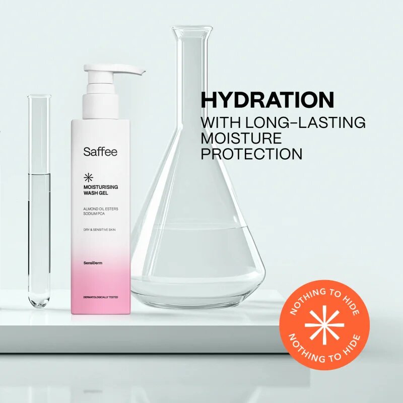 Saffee SensiDerm Moisturising Wash Gel vlažilni čistilni gel za suho in občutljivo kožo 200 ml