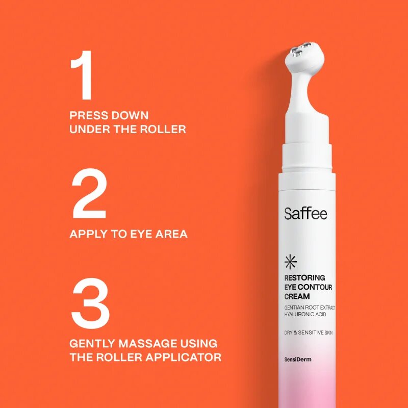 Saffee SensiDerm Restoring Eye Contour Cream krema za predel okoli oči proti temnim kolobarjem 15 ml