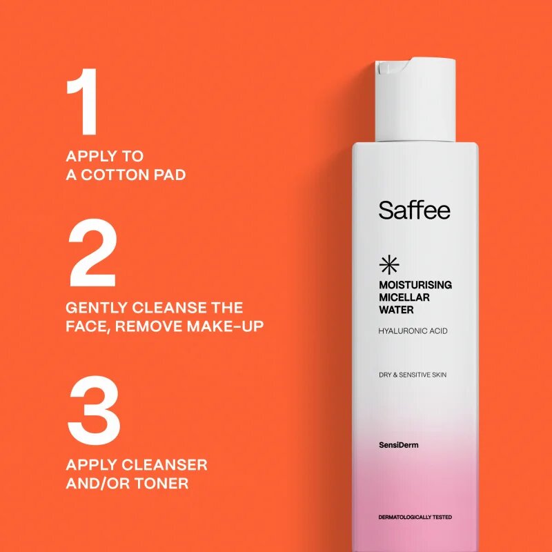 Saffee SensiDerm Travel Set potovalni set za kozmetiko za suho in občutljivo kožo