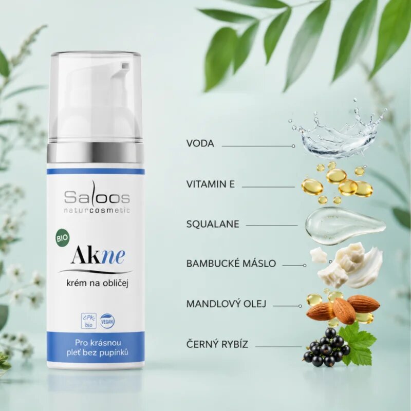 Saloos AcNO AkNE pomirjujoča krema za problematično kožo akne 50 ml