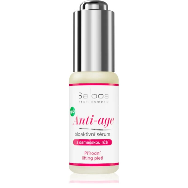 Saloos Anti-Age lifting serum za učvrstitev kože za mladosten videz damaščanska vrtnica 20 ml
