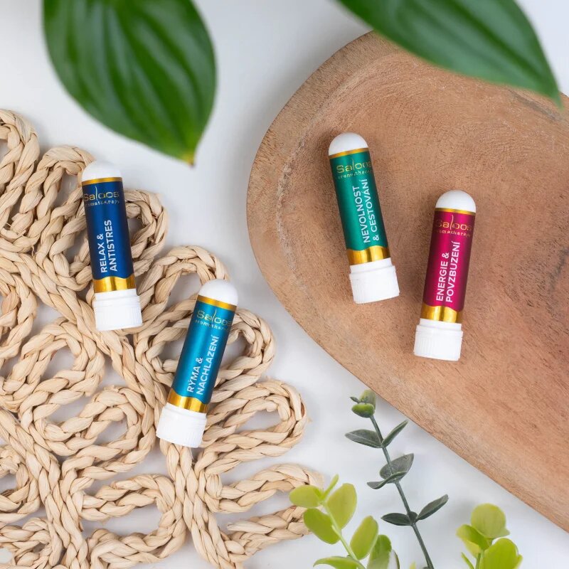 Saloos Aromatherapy Energie & Povzbuzení nosni inhalator z eteričnimi olji 1 kos