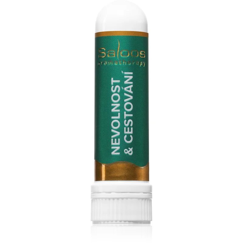 Saloos Aromatherapy Nevolnost & Cestování nosni inhalator z eteričnimi olji 1 kos