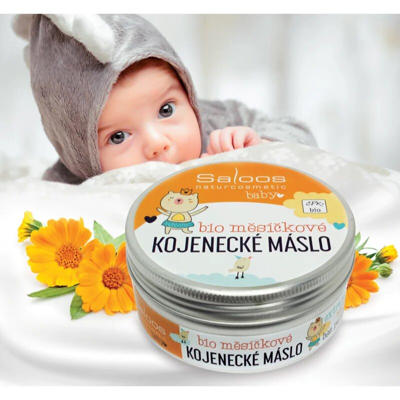 Saloos Bio Butter hranilno maslo za telo za otroke od rojstva ognjič 150 ml
