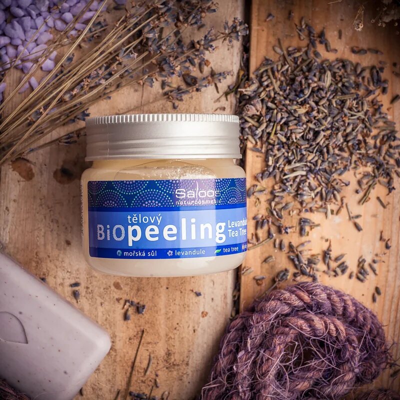 Saloos Bio Peeling Lavender & Tea Tree piling za telo 140 ml
