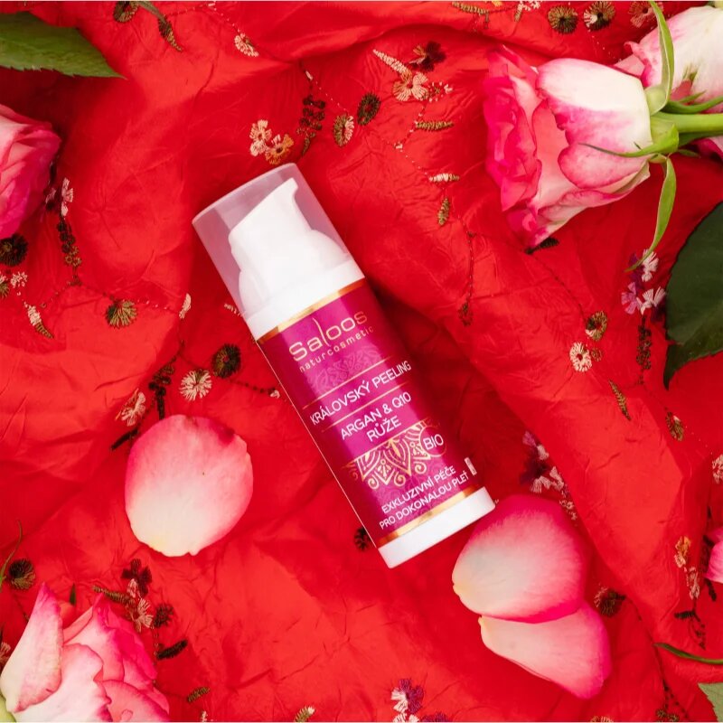 Saloos Bio Royal Peeling Rose pomlajevalni piling za obraz 50 ml