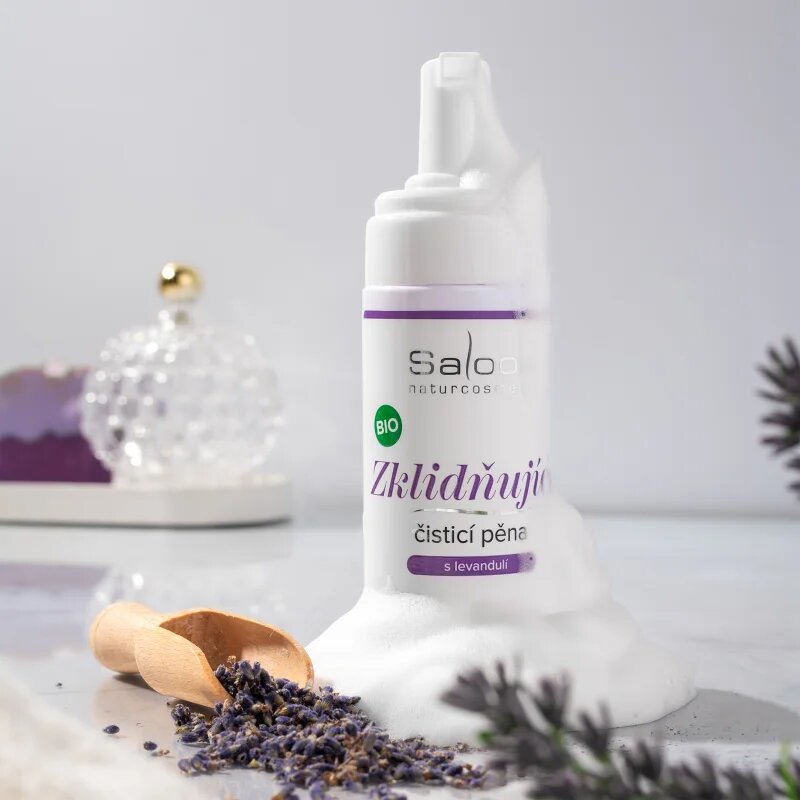 Saloos Calm pomirjevalna čistilna pena s sivko 150 ml