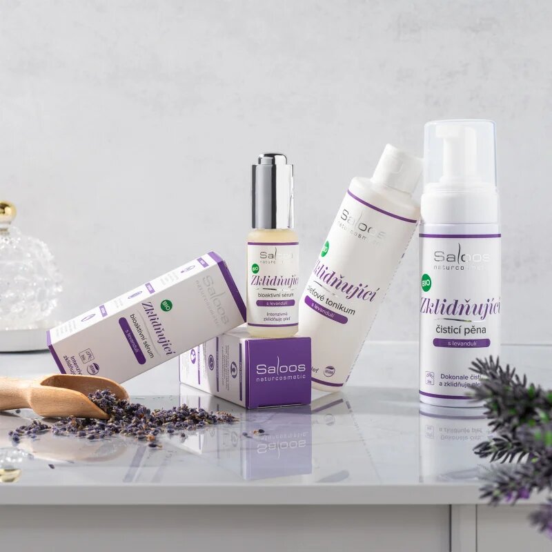 Saloos Calm pomirjevalna čistilna pena s sivko 150 ml