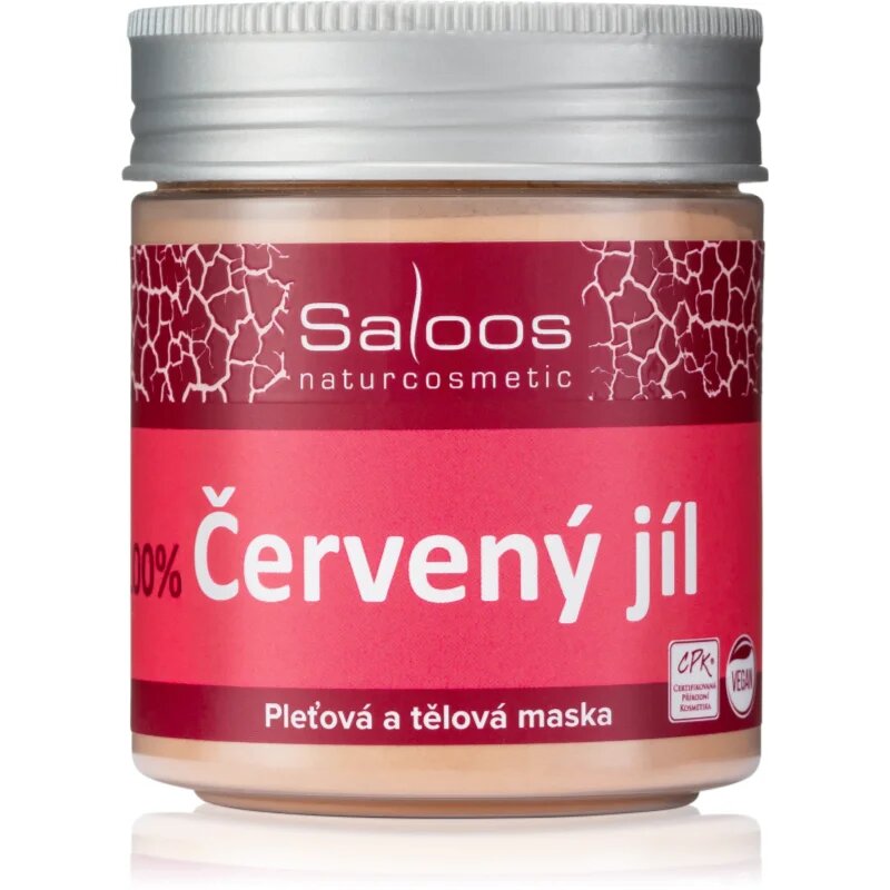 Saloos Clay Mask Montmorillonite maska za telo in obraz za utrujeno kožo 140 g