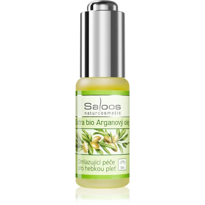 Saloos Cold Pressed Oils Extra Bio Argan bio arganovo olje s pomlajevalnim učinkom 20 ml