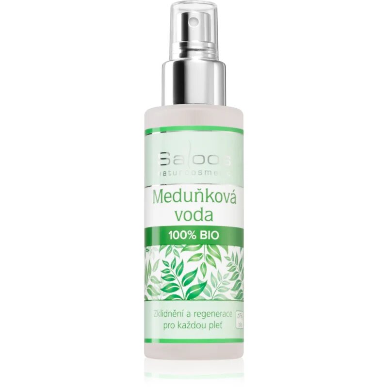 Saloos Floral Water Lemon Balm 100% pomirjajoča cvetlična voda za regeneracijo obraza 100 ml