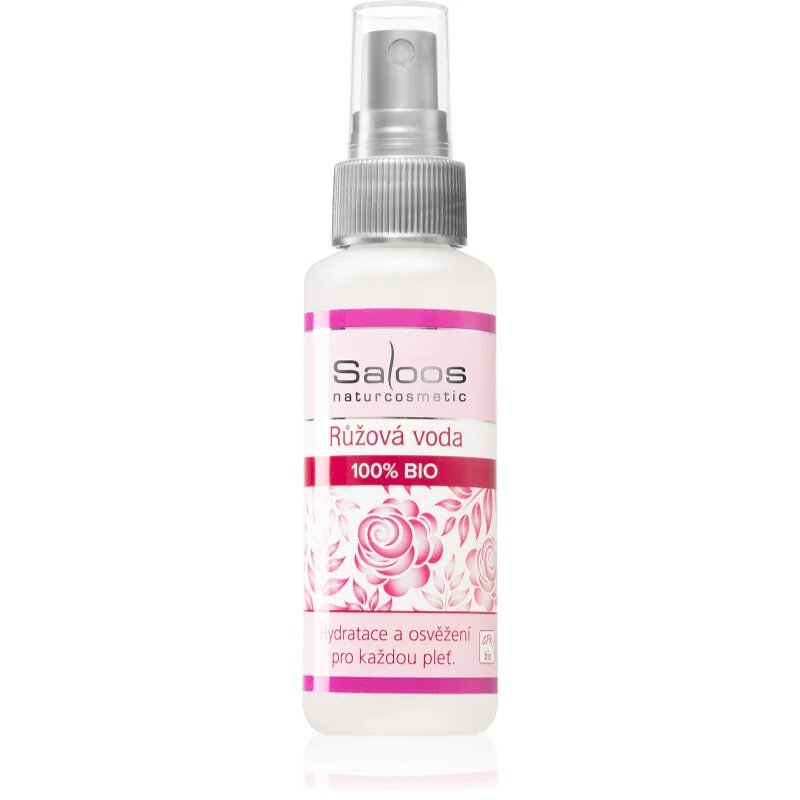 Saloos Floral Water Rose 100% Bio cvetlična voda za obraz za posvetlitev in revitalizacijo 50 ml