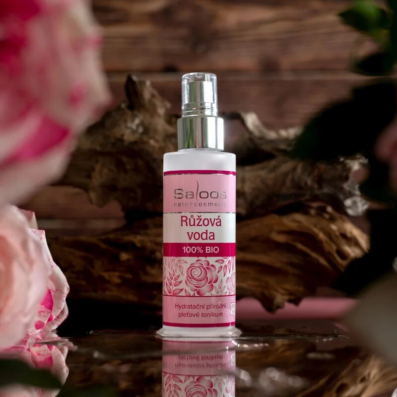Saloos Floral Water Rose 100% Bio cvetlična voda za obraz za posvetlitev in revitalizacijo 50 ml