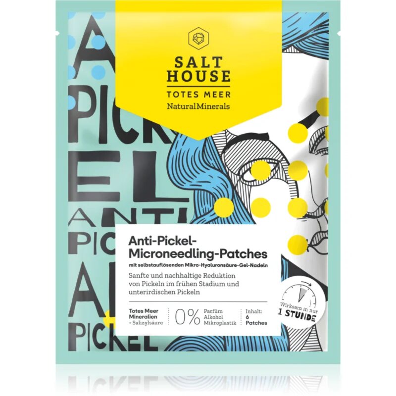 Salt House Natural Minerals Microneedling Anti-pimple Patches obliži za problematično kožo proti aknam 6 kos