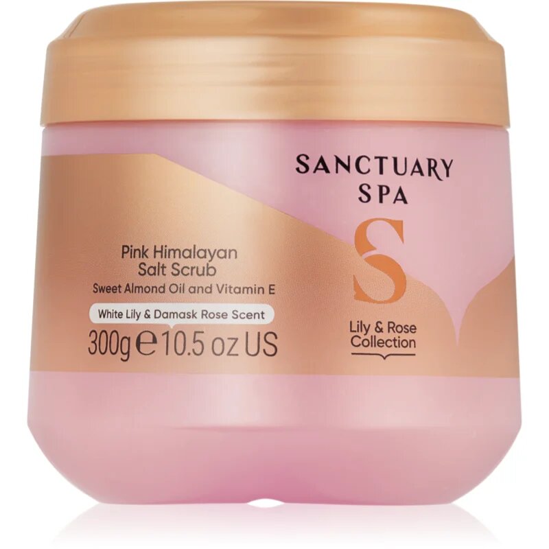 Sanctuary Spa Lily & Rose Collection negovalni piling za telo z vonjem cvetja 300 g