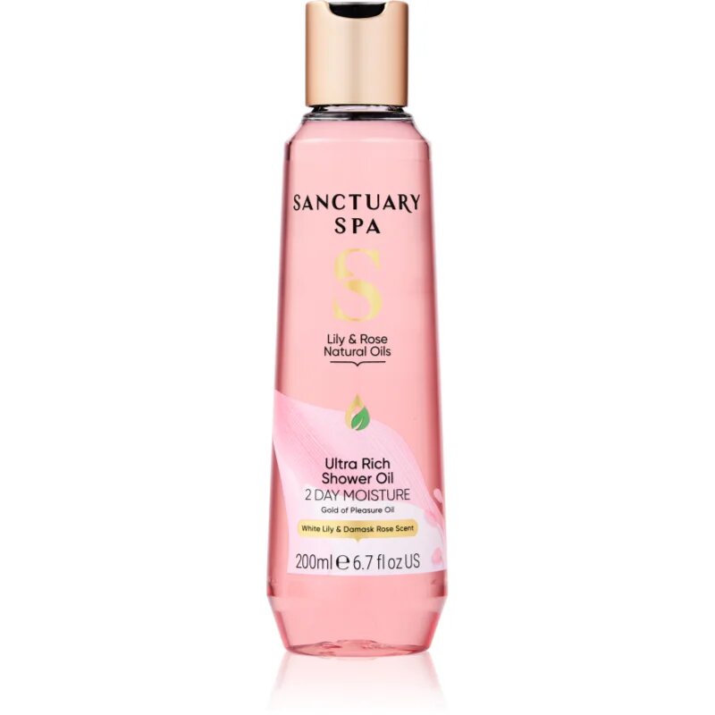 Sanctuary Spa Lily & Rose Natural Oils negovalno olje za prhanje 200 ml