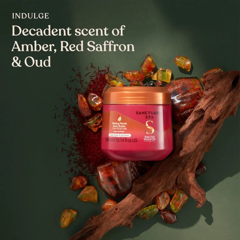 Sanctuary Spa Ruby Oud hranilno maslo za telo 300 ml
