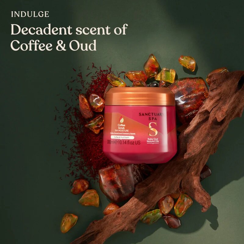 Sanctuary Spa Ruby Oud kavin piling za telo 300 ml