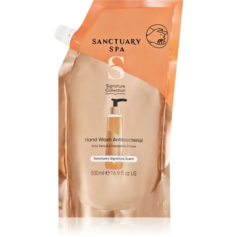 Sanctuary Spa Signature Collection hranilno tekoče milo z antibakterijskim dodatkom nadomestno polnilo 500 ml