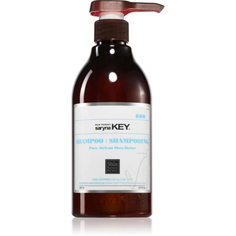 Saryna Key Pure African Shea Butter Curl Control šampon z karitejevim maslom 500 ml