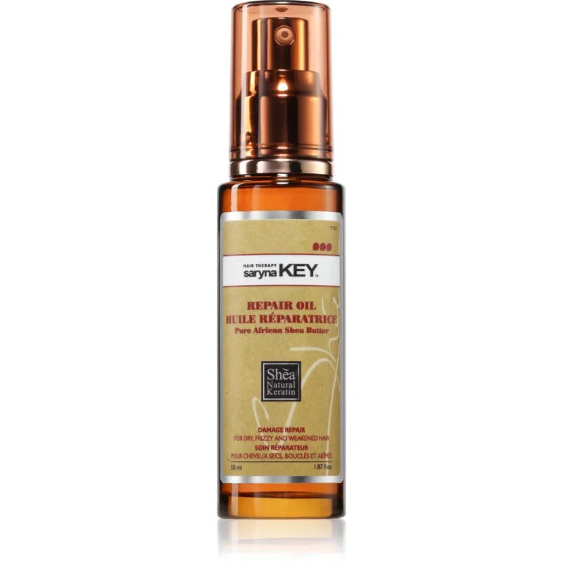 Saryna Key Pure African Shea Butter Damage Repair hranilno olje za lase 50 ml