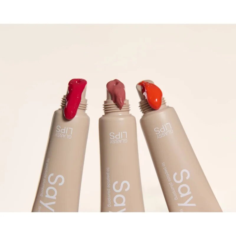 Say Hi Glassy Lips tonirani balzam za ustnice s peptidi odtenek Nude 10 ml