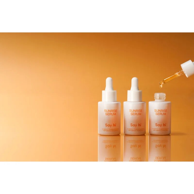 Say Hi Sunrise serum za osvetljevanje za učvrstitev obraza z vitaminom C 30 ml