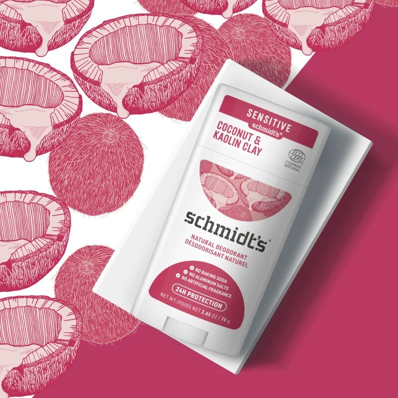 Schmidt's Coconut & Kaolin Clay trdi deodorant 24 ur 75 g