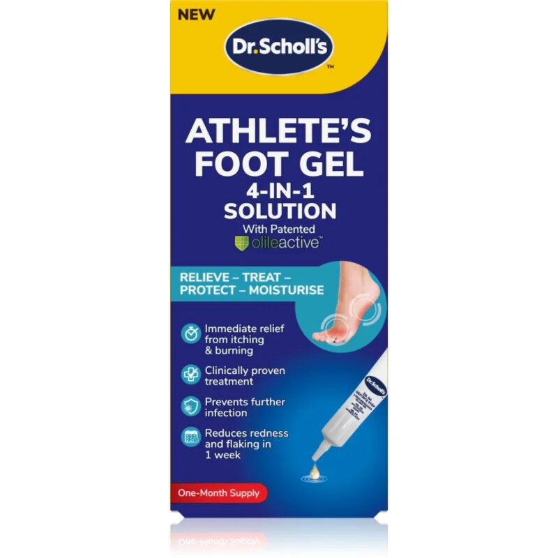 Scholl Dr. 's Athlete's Foot Gel pomirjajoči gel za stopala 1 kos