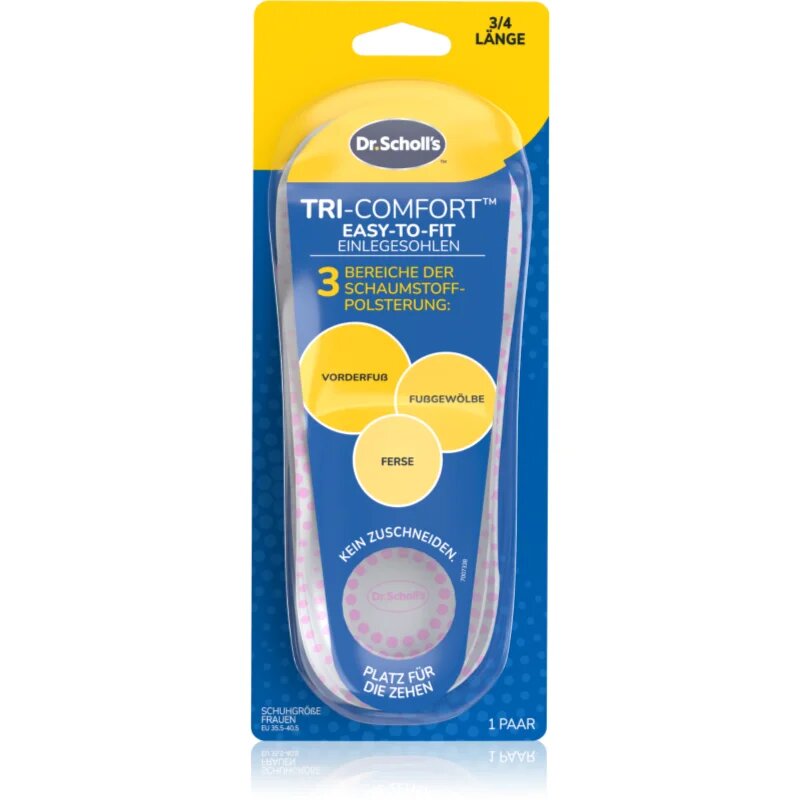 Scholl Dr. 's Tri-Comfort vložki za čevlje velikost Small - Women's EU 35.5 - 40.5 1 par