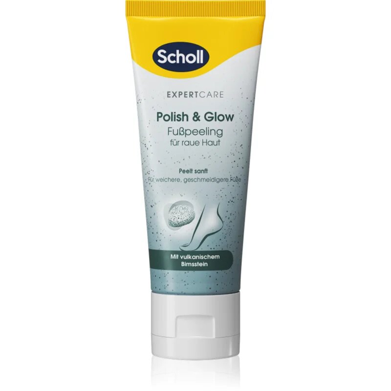 Scholl Foot Cream Polish & Glow eksfoliacijski piling za noge 75 ml
