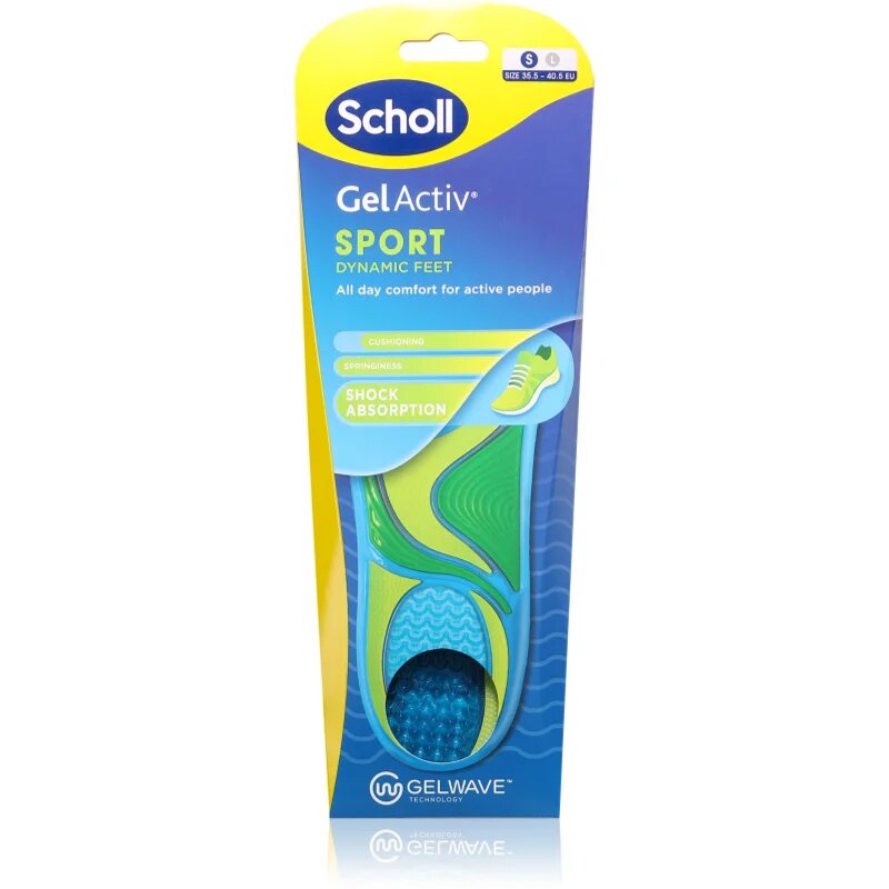 Scholl GelActiv Sport gel blazinice za športnike velikost EU 35.5 - 40.5 1 par